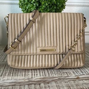 DKNY DONNA KARAN Lambs Leather quilted crossbody bag